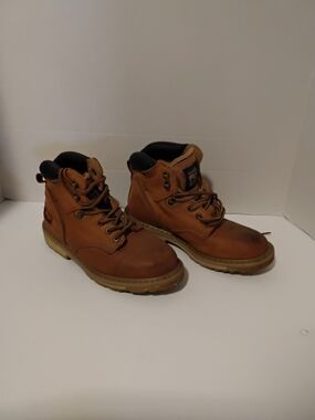Timberland PRO Tan Brown Leather Work Boots - Men's